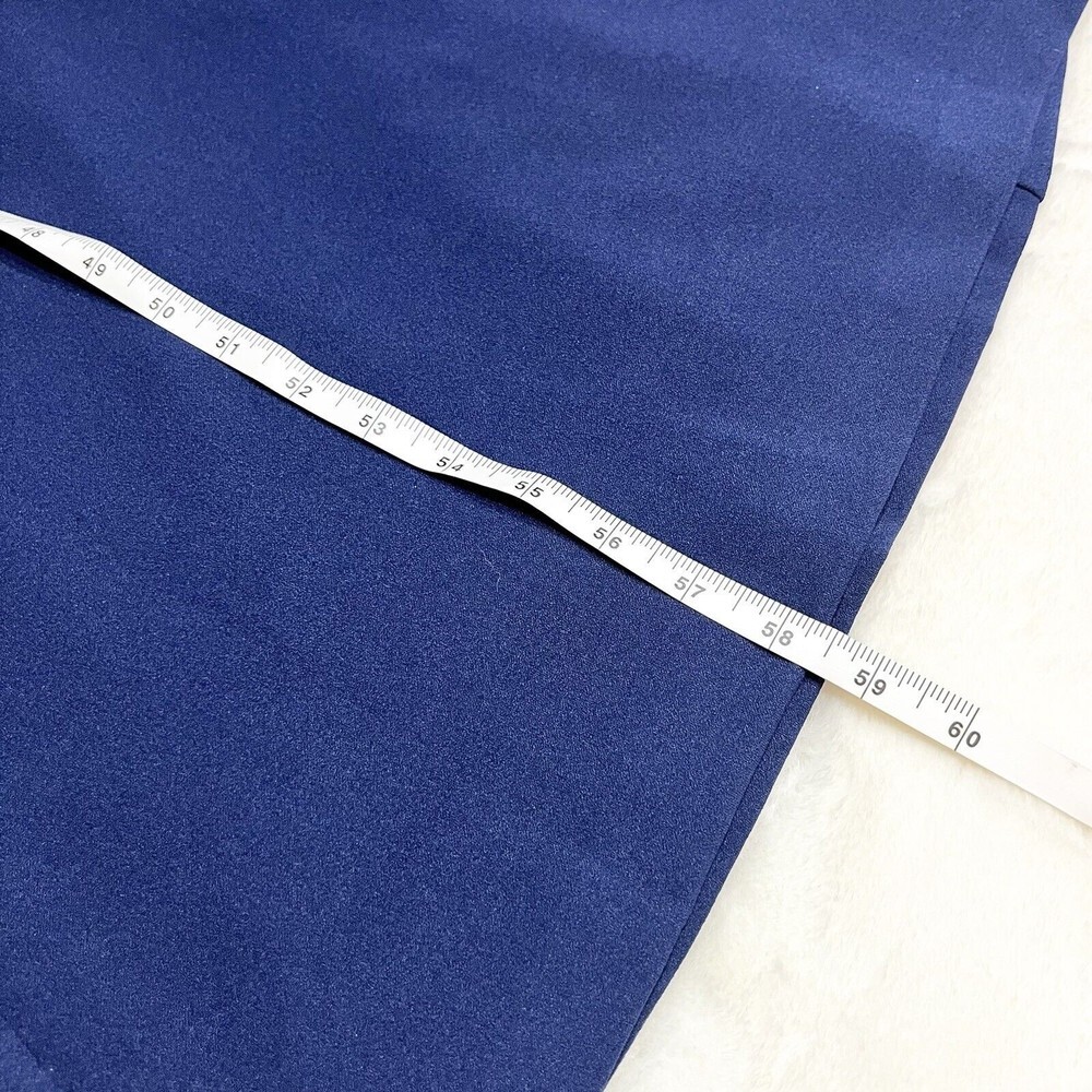 JS Collection Kennedy Draped Mermaid Maxi Dress Gown Navy NWT Sequins Sz 6 - Picture 15 of 16